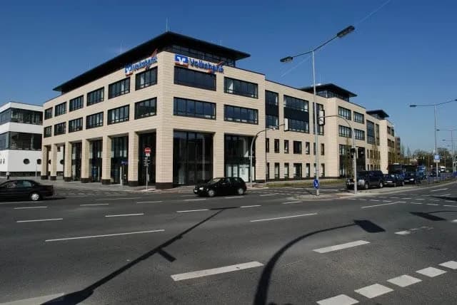 Volksbank Nordmünsterland Rheine Fassade Feldhaus – Beitragsbild